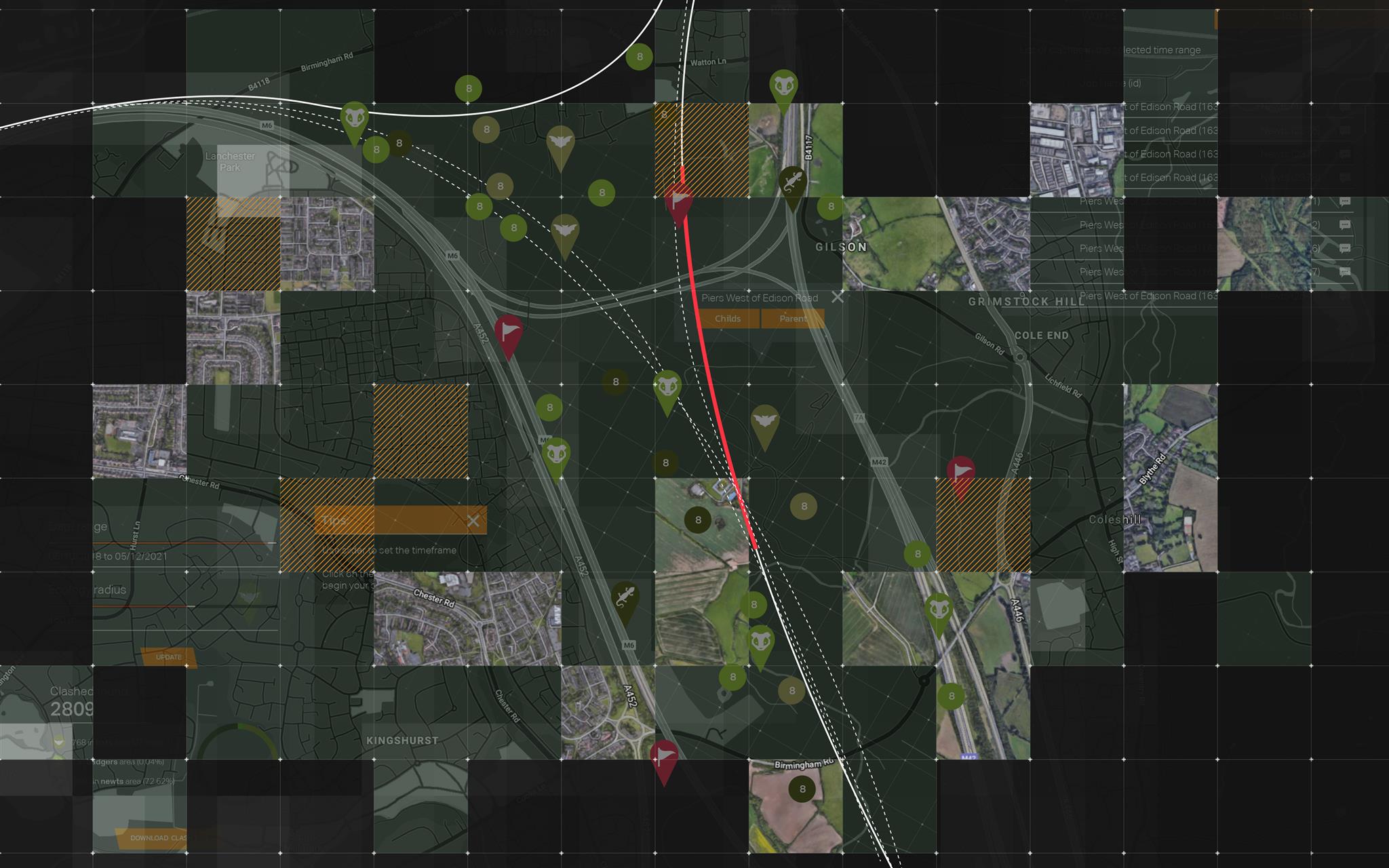 Interactive 2D Mapping Software Screenshot